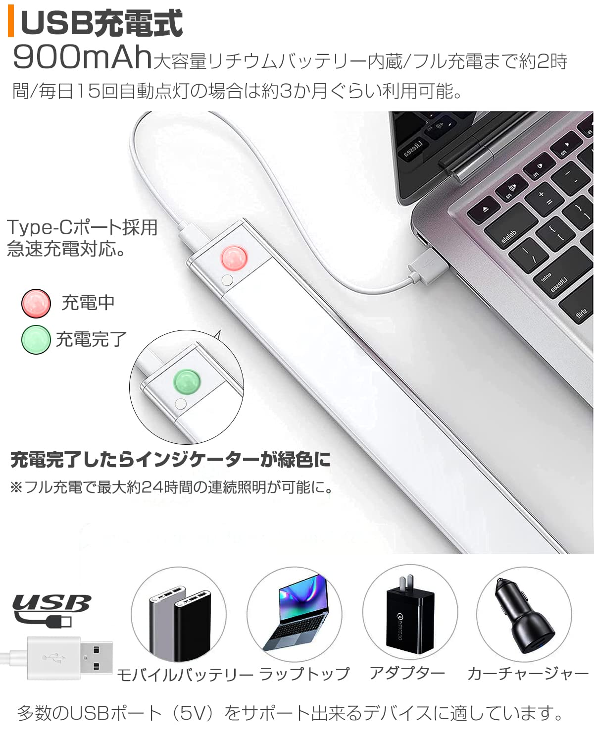 Amazon.co.jp: アセウイ(ASSEUI) じんかんせんさー ライト 室内